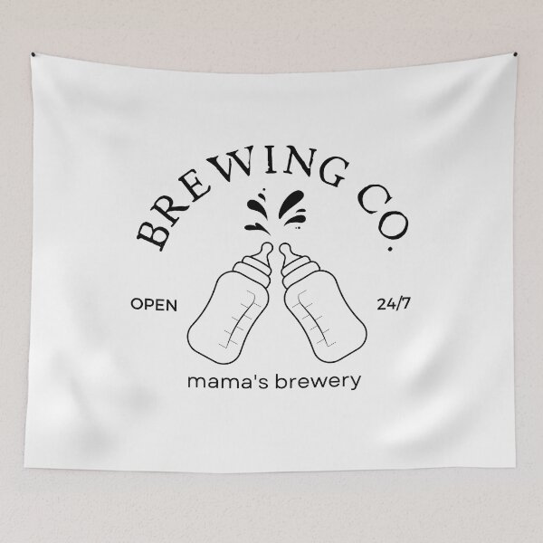 Item preview, Mama's Boobery Breastfeeding Brewery New Mom Brewing Co designed and sold by yoshra.