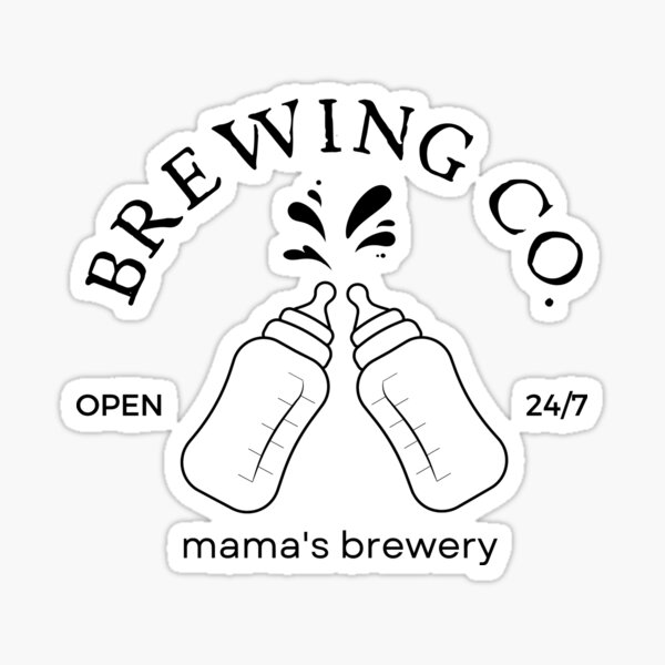 Item preview, Mama's Boobery Breastfeeding Brewery New Mom Brewing Co designed and sold by yoshra.