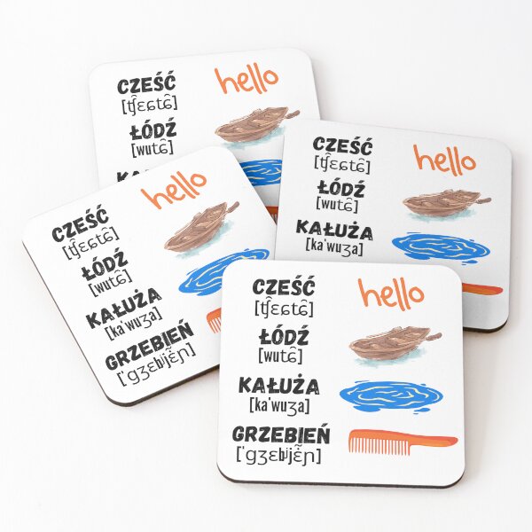 Item preview, Funny Polish Language Learning - difficult words 2 designed and sold by Nicefoxy.