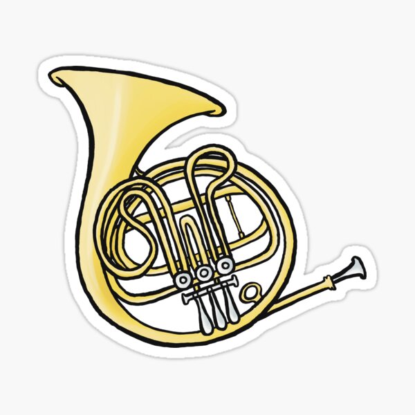 French horn Sticker