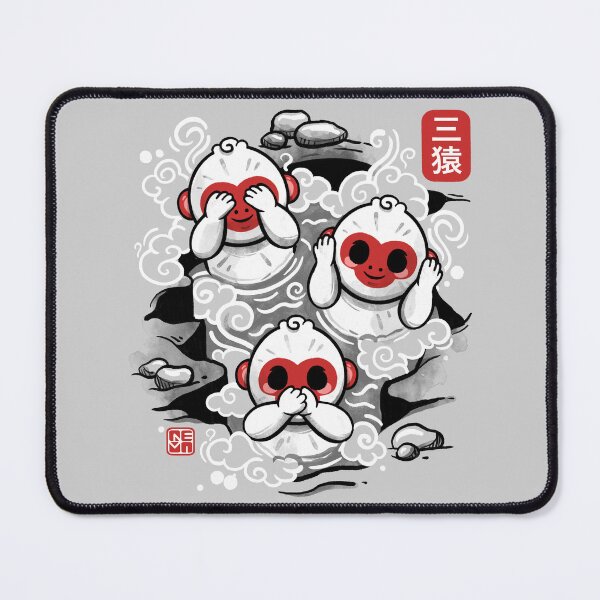 Item preview, three wise monkeys japanese designed and sold by NemiMakeit.