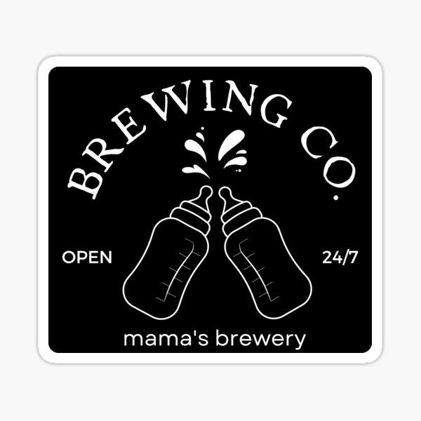 Item preview, Mama's Boobery Breastfeeding Brewery New Mom Brewing Co designed and sold by yoshra.