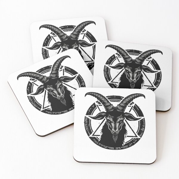Item preview, Occult Satanic Baphomet Goat in Pentagram designed and sold by k3rstman1.