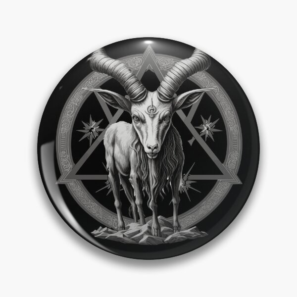 Item preview, Occult Satanic Baphomet Goat in Pentagram designed and sold by k3rstman1.