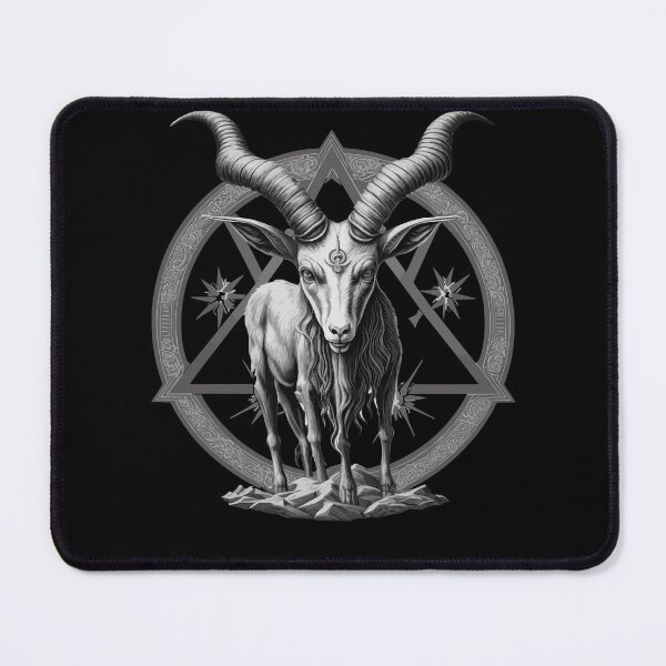 Item preview, Occult Satanic Baphomet Goat in Pentagram designed and sold by k3rstman1.