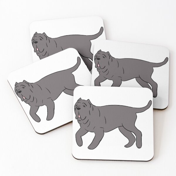 Item preview, Neapolitan mastiff dog cute illustration  designed and sold by Yarafantasyart.