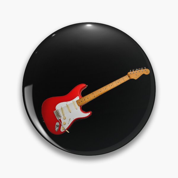 Item preview, Red Stratocaster guitar distressed look designed and sold by Phishbone.