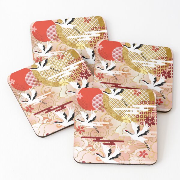 Item preview, traditional classical auspicious colorful cloud  crane  designed and sold by UnaWu533.