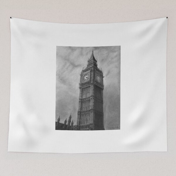 Item preview, Big Ben London Pencil Drawing designed and sold by daverives.