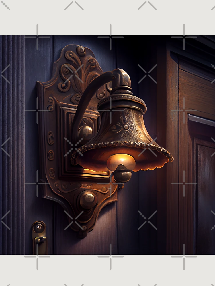 Thumbnail 6 von 6, Premium Oversized Pullover, A Welcome Doorbell and Lamp Digital Painting designt und verkauft von CodeAndColors.