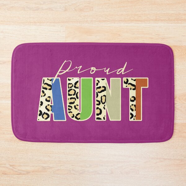 Item preview, Proud Aunt Leopard Print Text Retro Family Quote designed and sold by CRHPOD20.