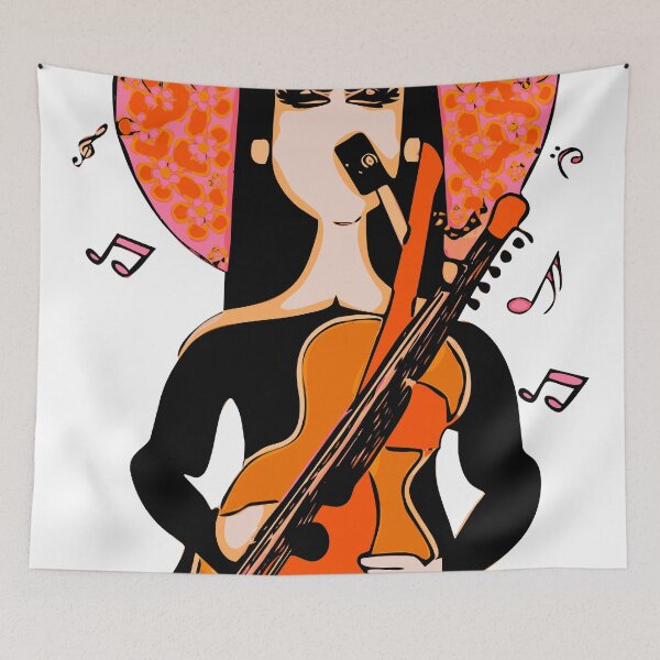 Item preview, "Orchid Aura Violinist" designed and sold by FunnyShopGirl.