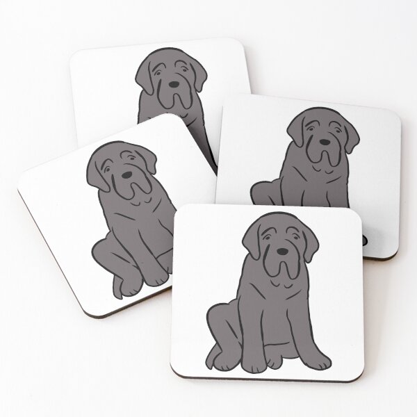 Item preview, Neapolitan mastiff dog cute illustration  designed and sold by Yarafantasyart.