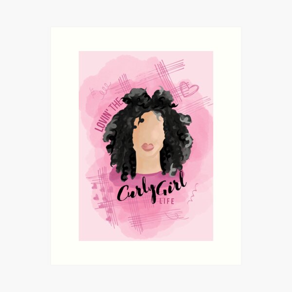 Curly Girl, an art print by Andy Art