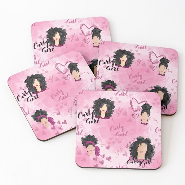 Item preview, Loving the Curly Girl Life (Black) designed and sold by Curly-Cuties.