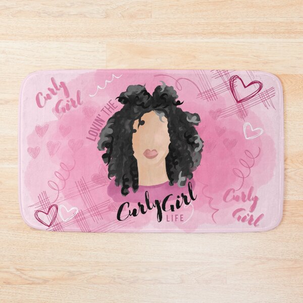 Item preview, Loving the Curly Girl Life (Black) designed and sold by Curly-Cuties.