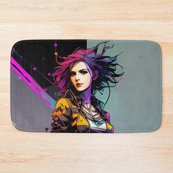 Item preview, Beautiful Inkpunk Woman Full-Body Portrait designed and sold by Basunat.