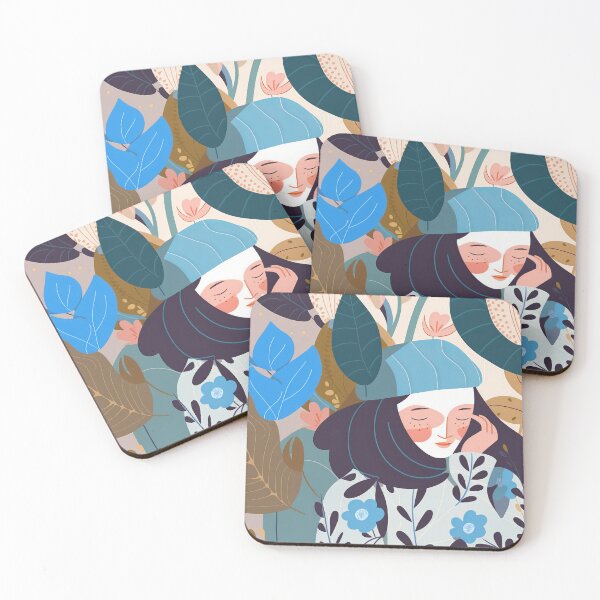 Item preview, A shy girl surrounded by flowers. designed and sold by ezps.