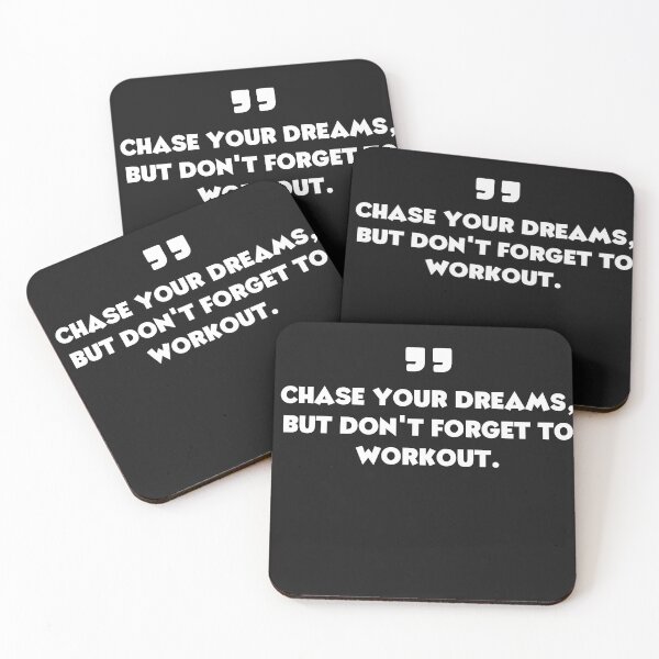 Item preview, fitness motivation,Chase your dreams, but don't forget to workout. designed and sold by TEESHOO.