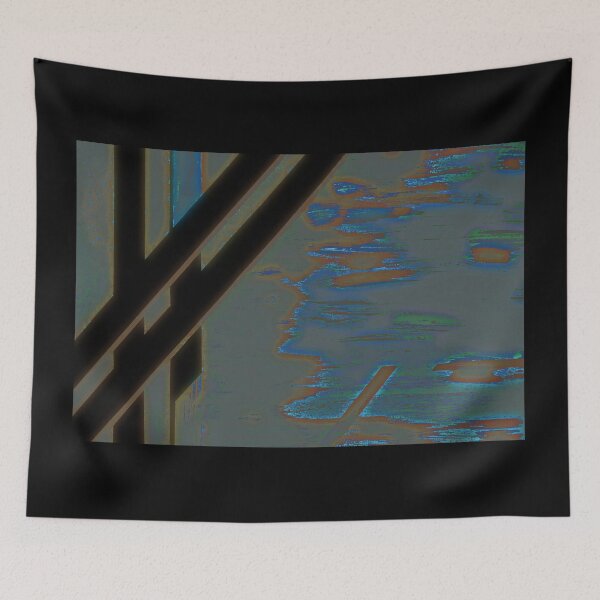 Item preview,  Bamboo grove Glowing at Night in Neon blue designed and sold by BlackArtichoke.