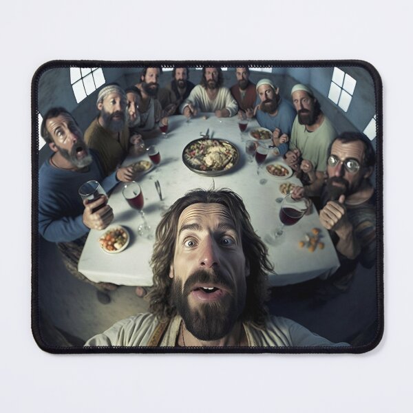 Item preview, Jesus Last Supper Selfie designed and sold by Asa Schlobohm.