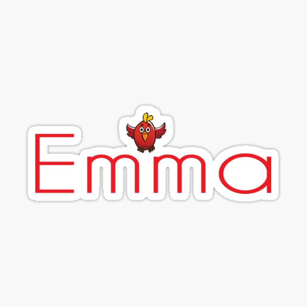 Emma regalos y diseños personalizados para niñas Emma regalo personalizado  nombre flores floral rosa tiro almohada, 16x16, multicolor