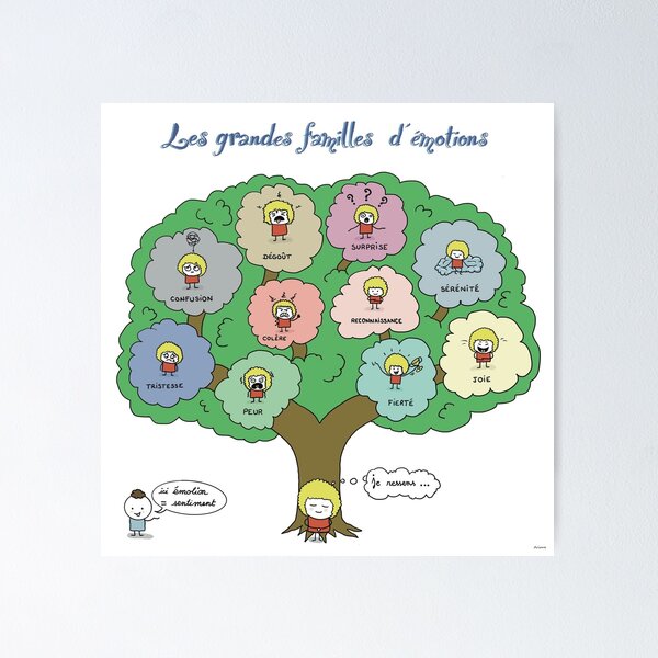 Les grandes familles d'émotions Poster