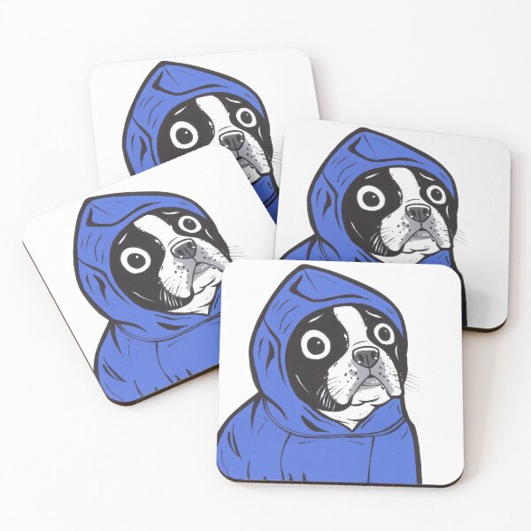 Item preview, Boston Terrier Blue Hoodie designed and sold by turddemon.