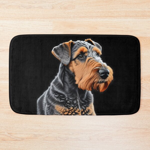 Item preview, Airedale Terrier, charcoal drawing, Ai Generated Art  designed and sold by ACC .