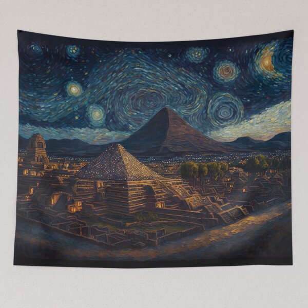 Item preview, Starry night in Teotihuacan designed and sold by luisraultg.