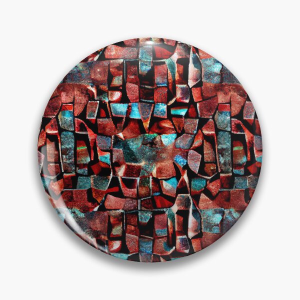 Artikelvorschau, Aggressive Mosaic Futuristic Coarse California Chic Pattern Digital Painting entworfen und verkauft von CodeAndColors.