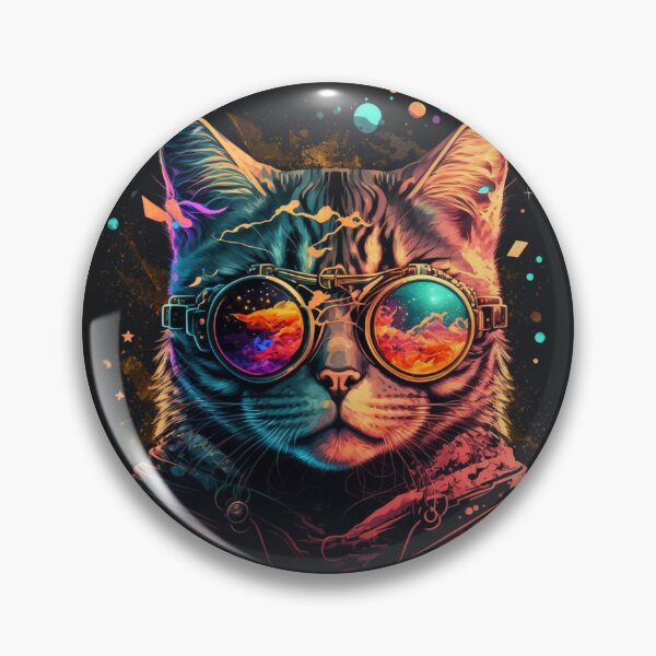 Item preview, Cool Psychedelic Kitten version 8 designed and sold by PufuMiu.