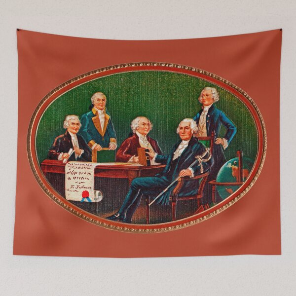 Item preview, First Cabinet of United States Washington Jefferson Adams Hamilton Knox designed and sold by Wabojeg.