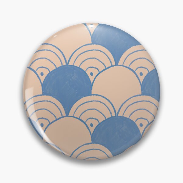 Item preview, Blue & Pink Curvy Pattern designed and sold by CuriosityEng.