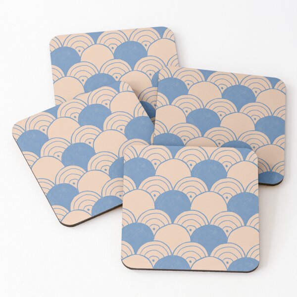 Item preview, Blue & Pink Curvy Pattern designed and sold by CuriosityEng.