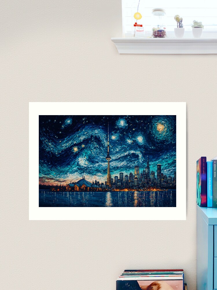 Starry night in Toronto Art Print for Sale by luisraultg