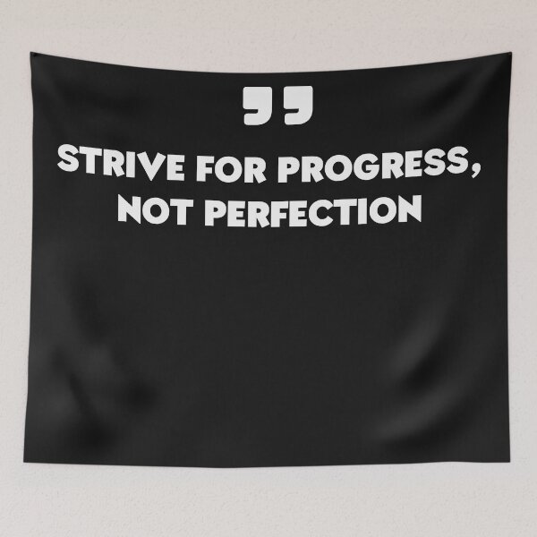 Item preview, fitness motivation,Strive for progress, not perfection designed and sold by TEESHOO.