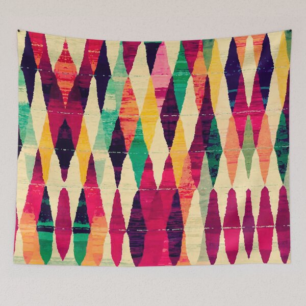 Item preview, Pixalette Geometric Abstract Diamond, Harlequin Pattern, Ethnic Scandinavian Argyle Pattern designed and sold by MyArt23.