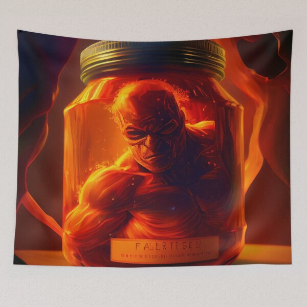 Item preview, A Fervent Marmalade Juggernaut Digital Painting designed and sold by CodeAndColors.