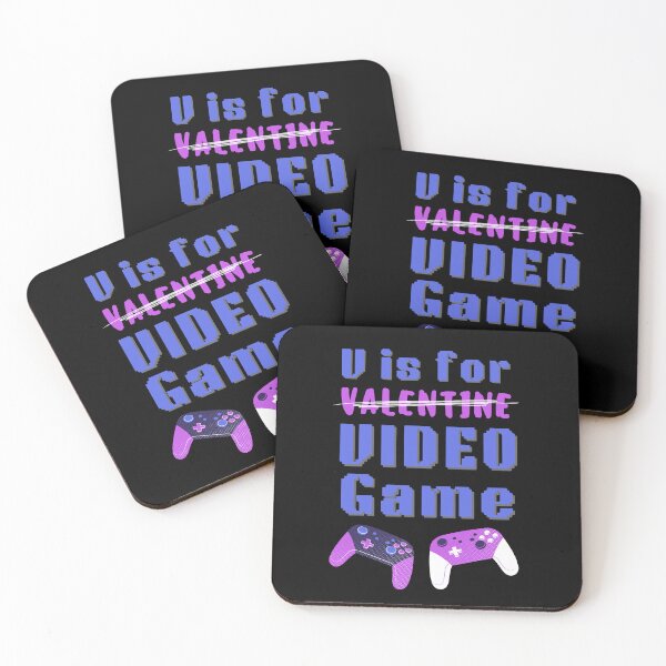 Item preview, V Is For Video Games Funny Valentines Day Gamer Boy Men Fantasy designed and sold by uriwe.
