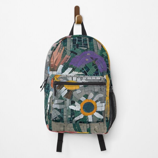 Item preview, Abstract Mosaic Artwork Garden Flowers designed and sold by DesignAFind.