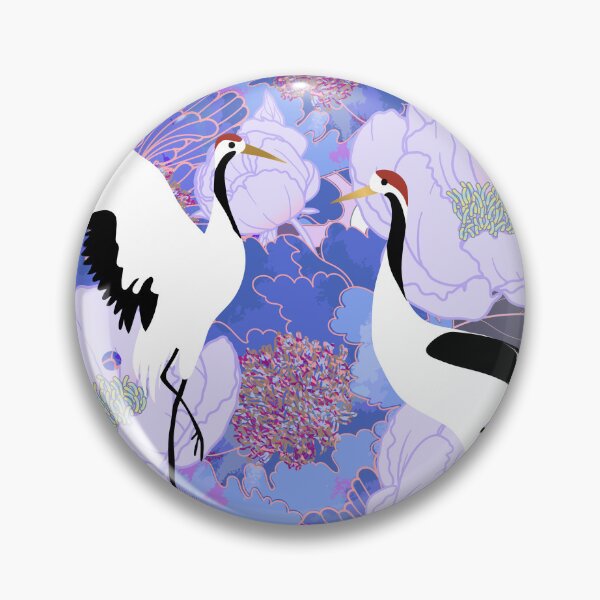 Artikelvorschau, traditional classical auspicious cloud peony crane entworfen und verkauft von UnaWu533.