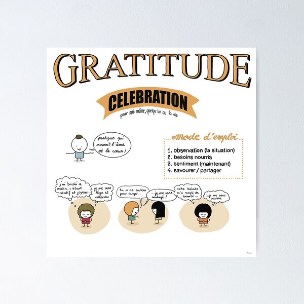gratitude et célébration Poster