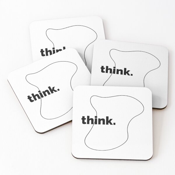 Item preview, "Think" Minimalist Text Design - Minimalistic Life - Thinker designed and sold by The Red Nox.