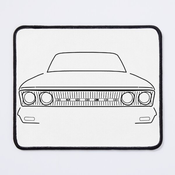Item preview, 1963 AMC Rambler classic car black outline graphic  designed and sold by soitwouldseem.
