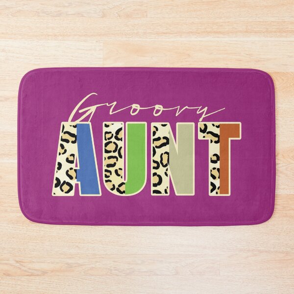 Item preview, Groovy Aunt Leopard Print Text Retro Family Quote designed and sold by CRHPOD20.