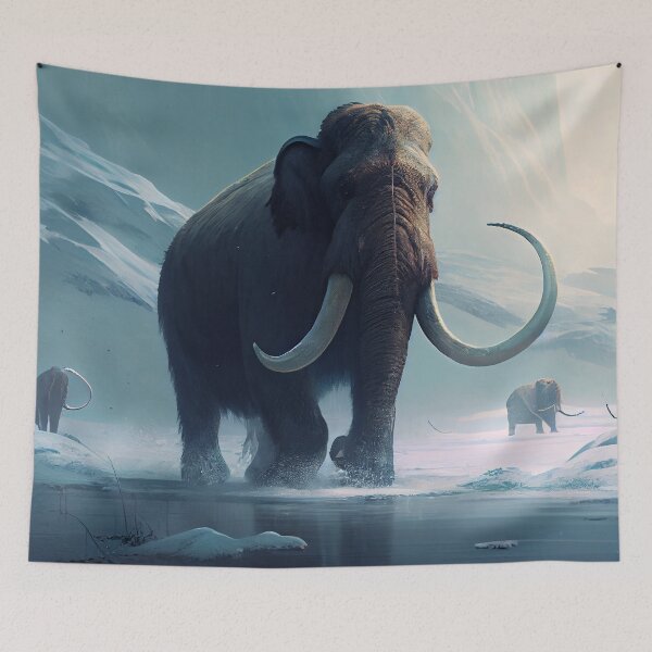 Item preview, Ambition in a Flurry of Mammoths Digital Painting designed and sold by CodeAndColors.