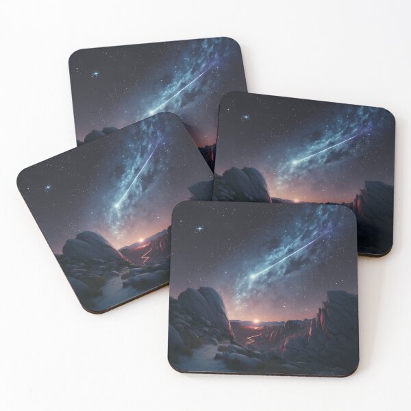 Item preview, Night sky with asteroid designed and sold by PM-Artistic.