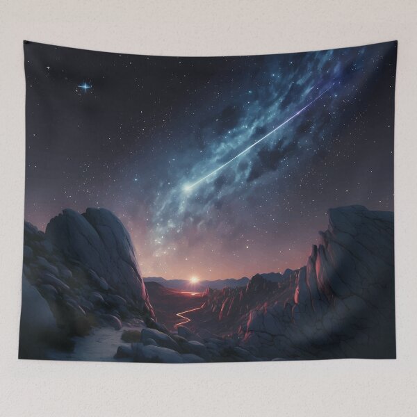 Item preview, Night sky with asteroid designed and sold by PM-Artistic.