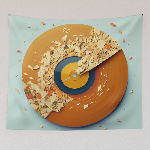 Item preview, Crumble Accent Record Digital Painting designed and sold by CodeAndColors.